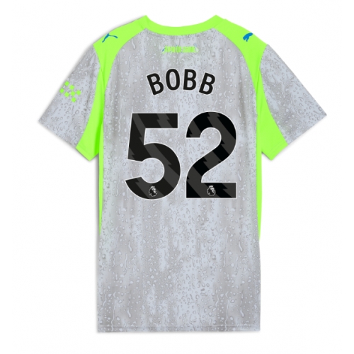Billige Fotballdrakt Manchester City Oscar Bobb #52 Replika Tredjedrakt Dame 2025-26 Kortermet Billige Fotballdrakt Manchester City Oscar Bobb #52 Replika Tredjedrakt Dame 2025-26 Kortermet